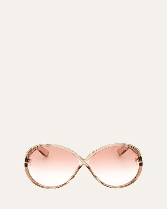 Edie Acetate Round Sunglasses